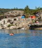 Campingplatz bei den Kaskaden von Sautadet